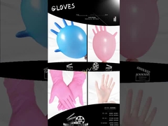 Перчатки химического устойчивого нитрила пинка устранимые для лаборатории