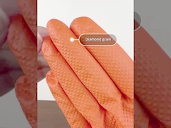 Небольшая оранжевая 8 коробка сжатия 100pcs/диаманта устранимых перчаток нитрила Mil