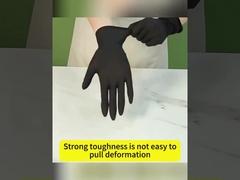 Черный алмаз текстурирует устранимые перчатки нитрила пудрит свободное для автомобиля промышленного